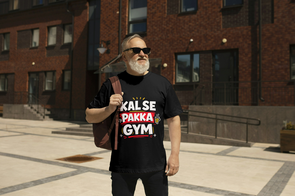 Kal se pakka gym unisex tshirt