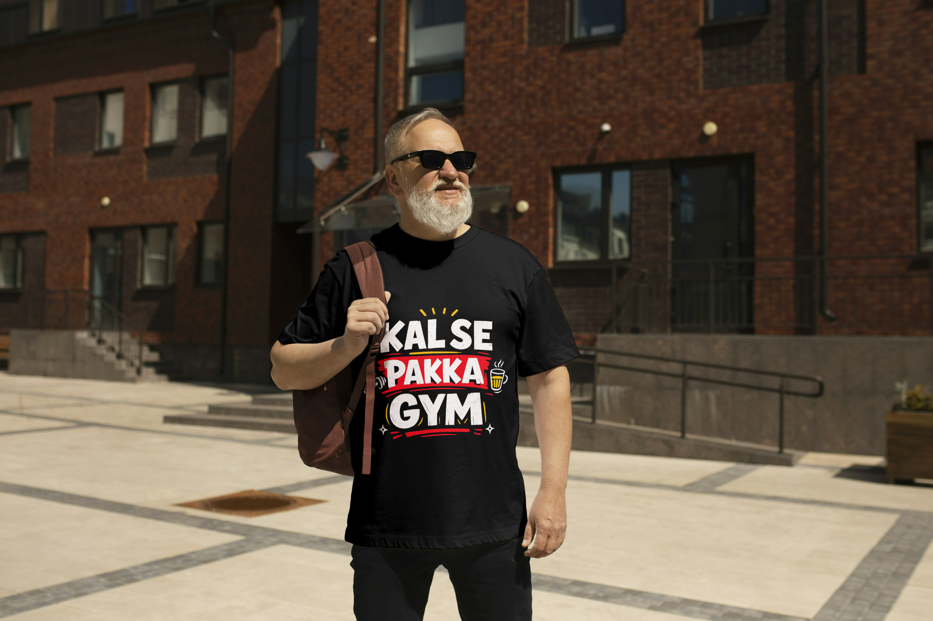 Kal se pakka gym unisex tshirt